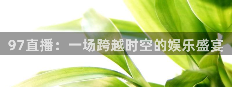 黑白免费足球直播：97直播：一场跨越时空的娱乐盛宴